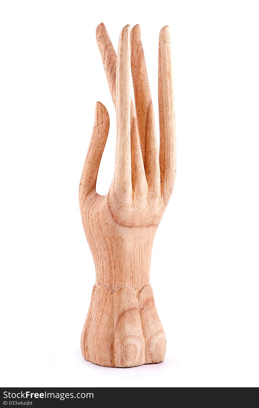 Wooden female hand