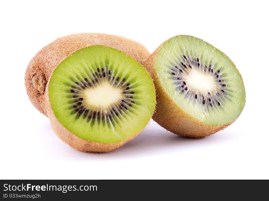 Kiwi fruit isolated on white background