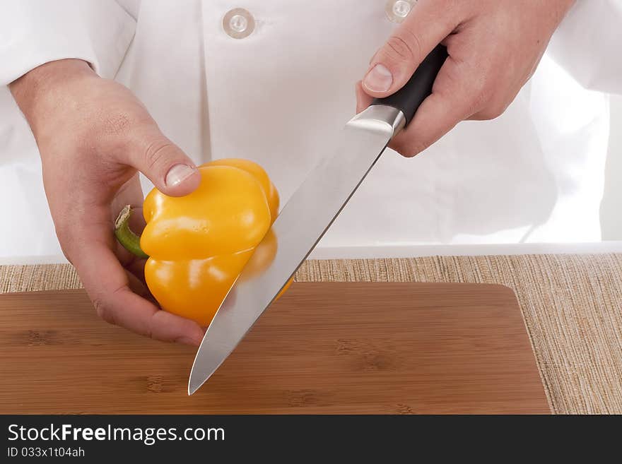 Cut vegetables