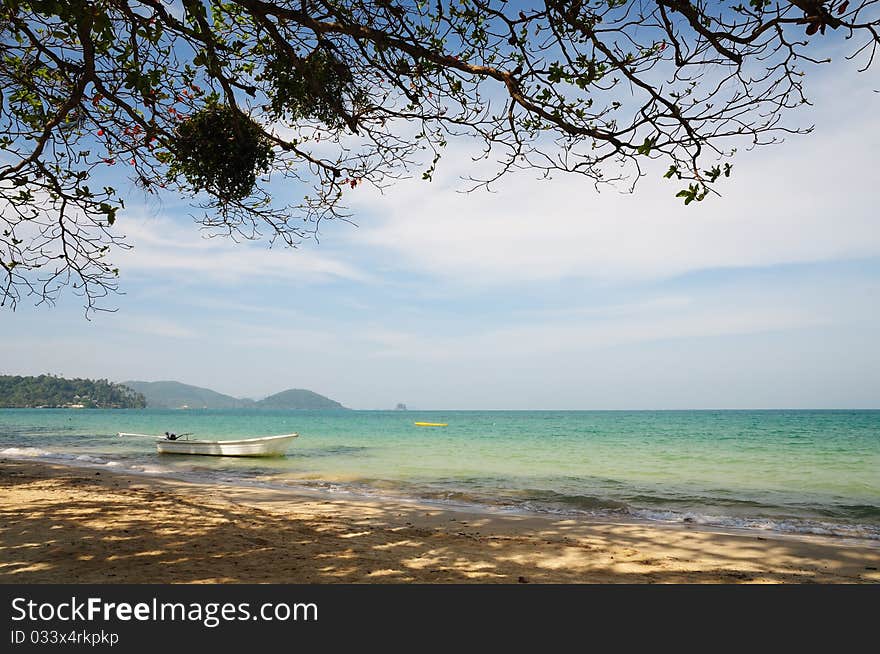 Thai beach sea at Koh Mark island.