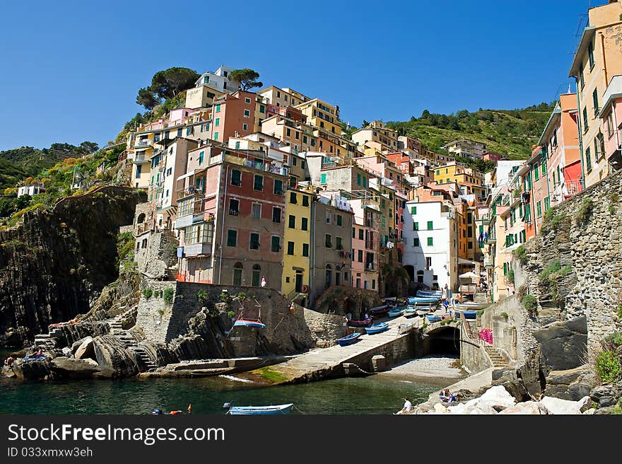 Sunshine At The Harbour Side Of Riomaggiore