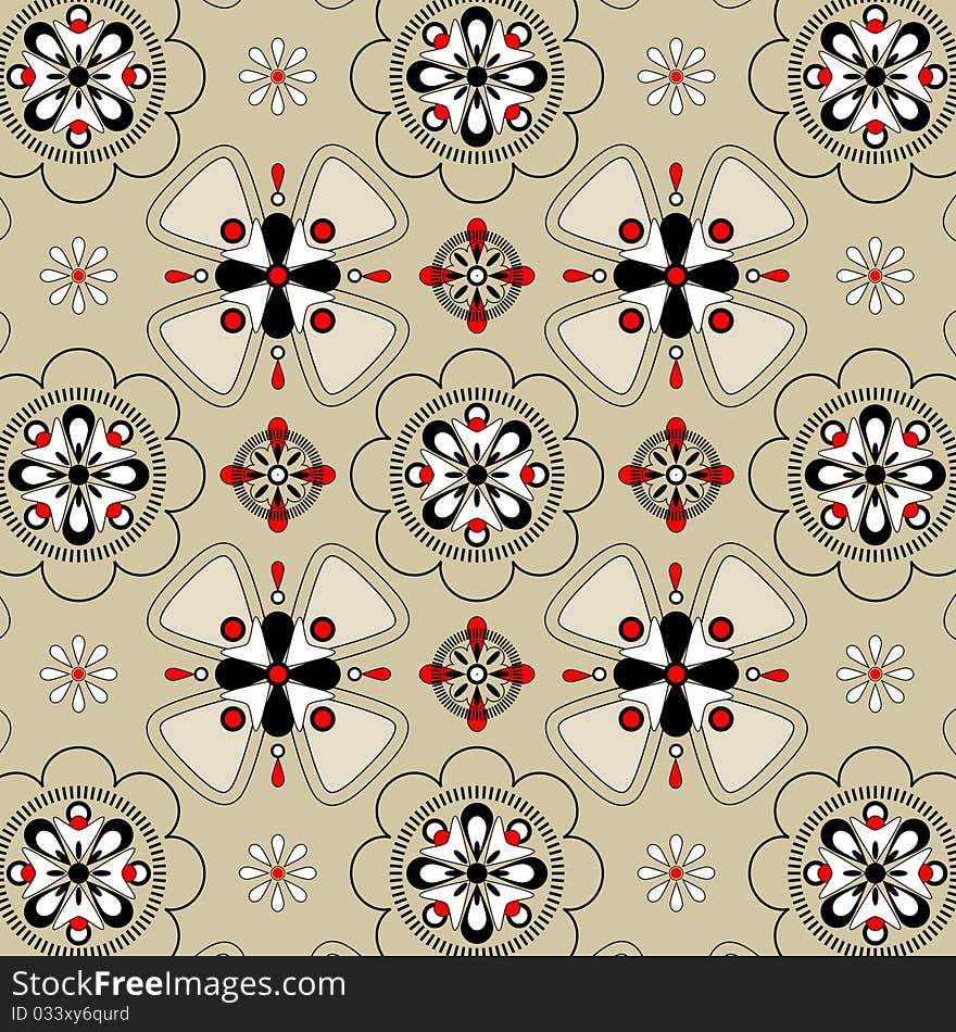 Seamless pattern on a light background. Seamless pattern on a light background