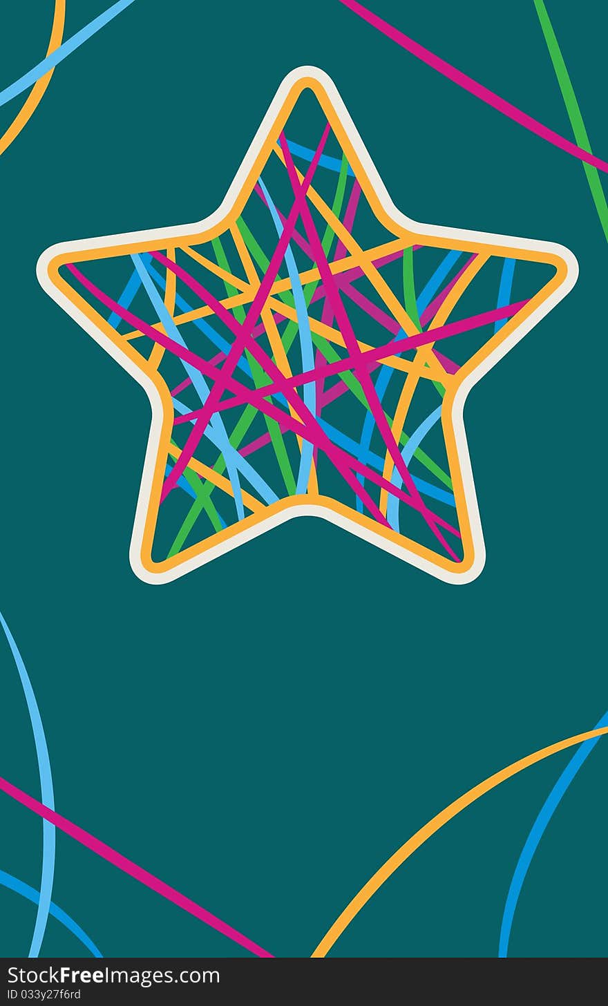 Fashion star. Vector christmas background. Fashion star. Vector christmas background