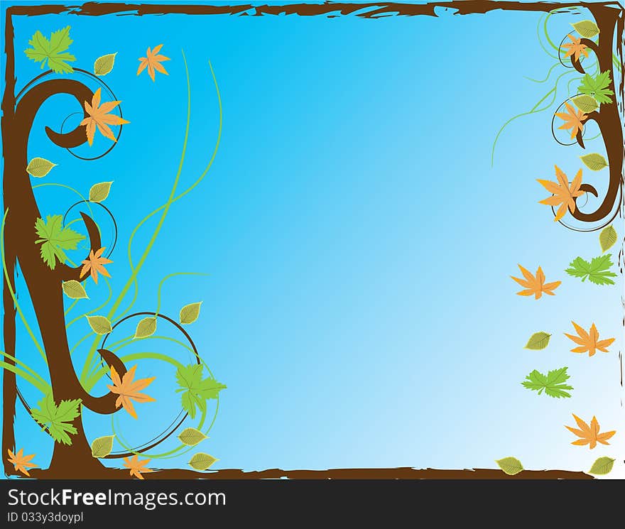 Abstract flower Illustration flower spring autumn