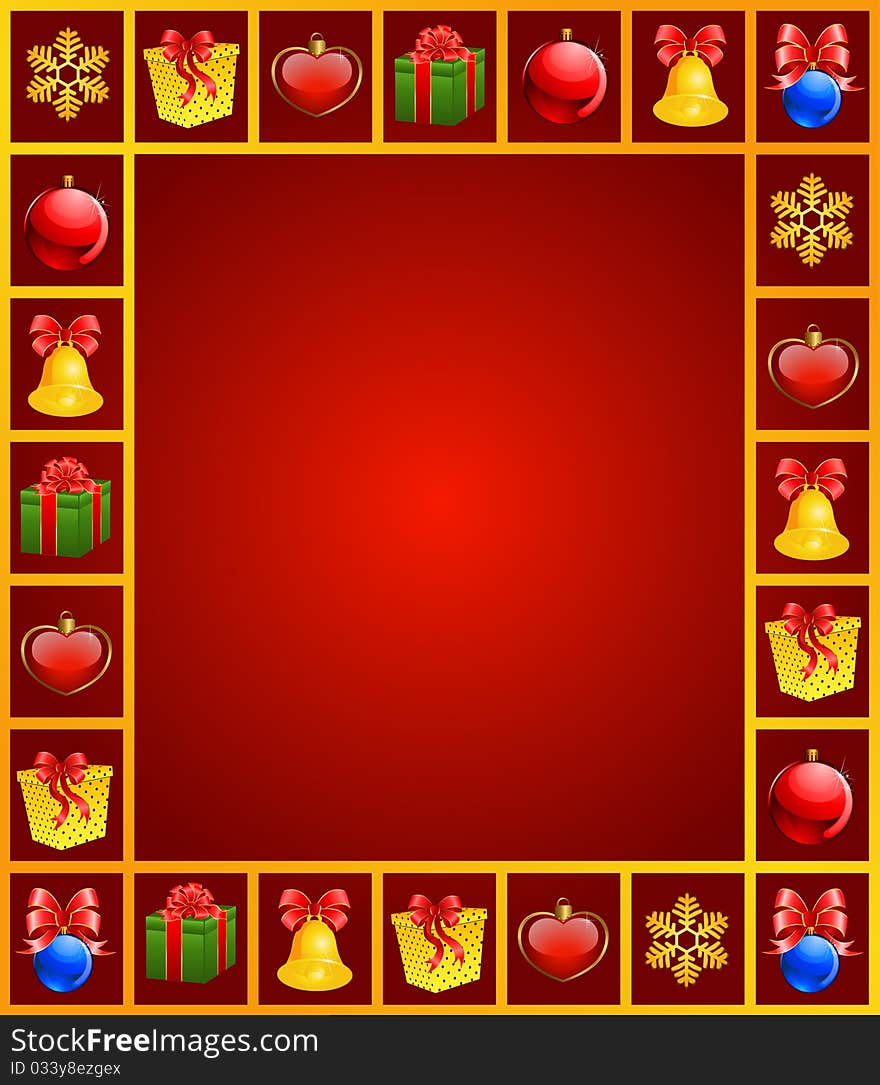 Christmas background with gifts