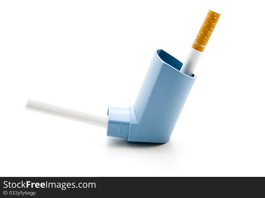 Inhaler With Cigarette