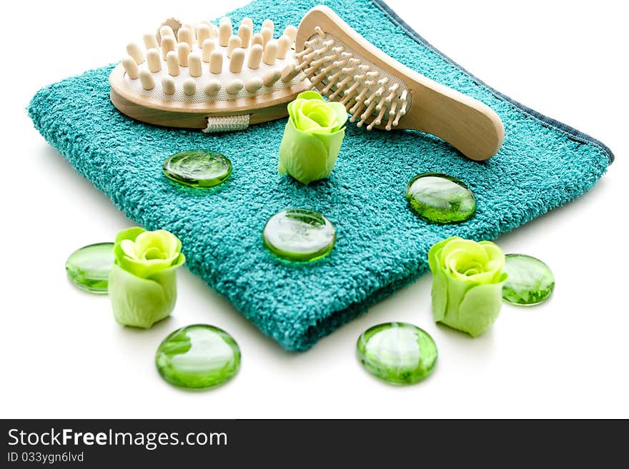 Massage Brush On Towel