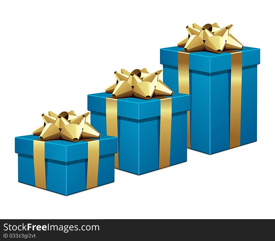 Blue gifts shopping graph