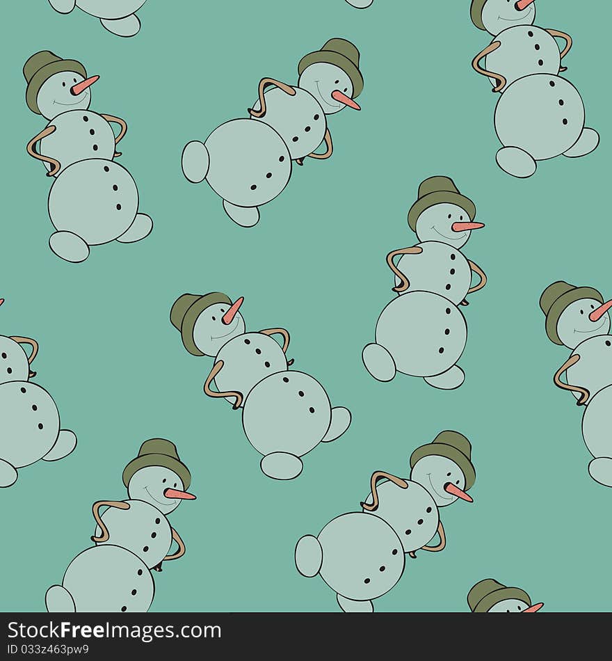 Snowman seamless