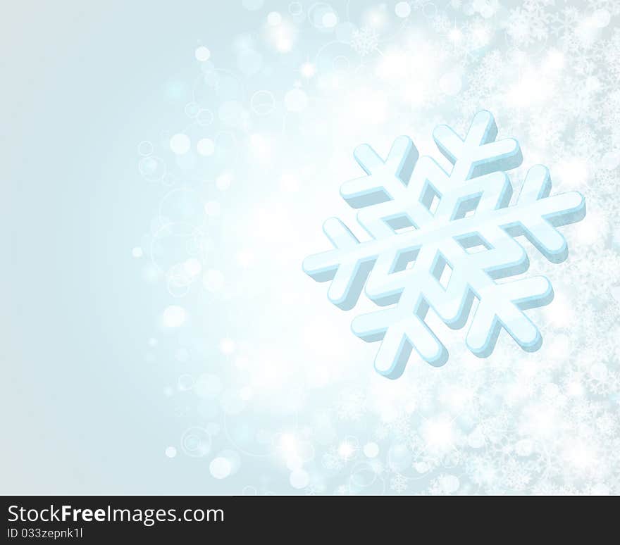 Vector Christmas background with snowflakes. Vector Christmas background with snowflakes