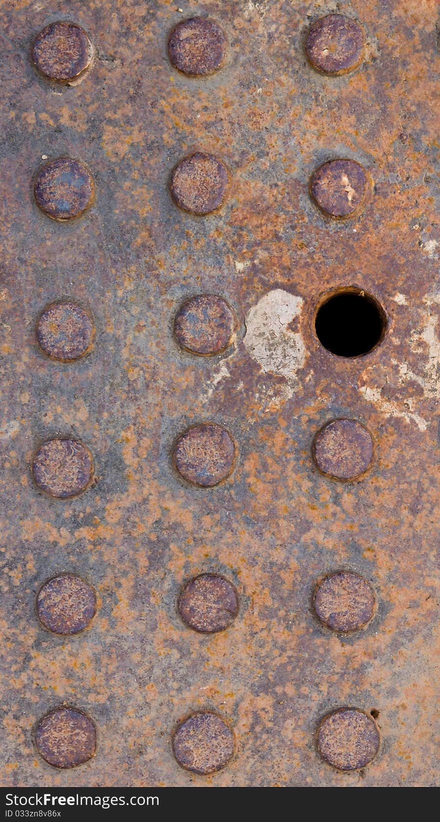 Rust on dirty iron texture in natural light