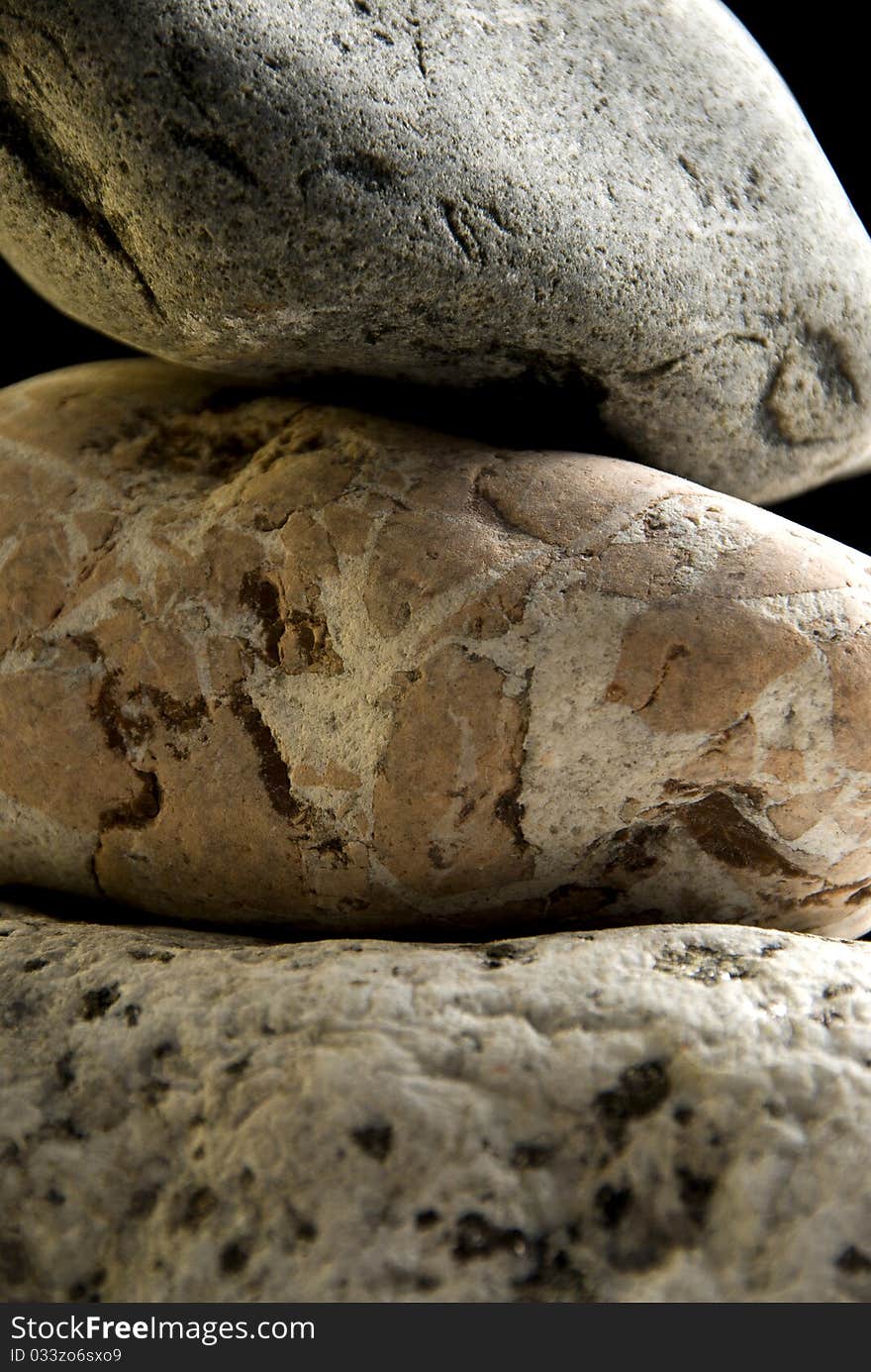 Stones in study, with neutral bottom. Stones in study, with neutral bottom