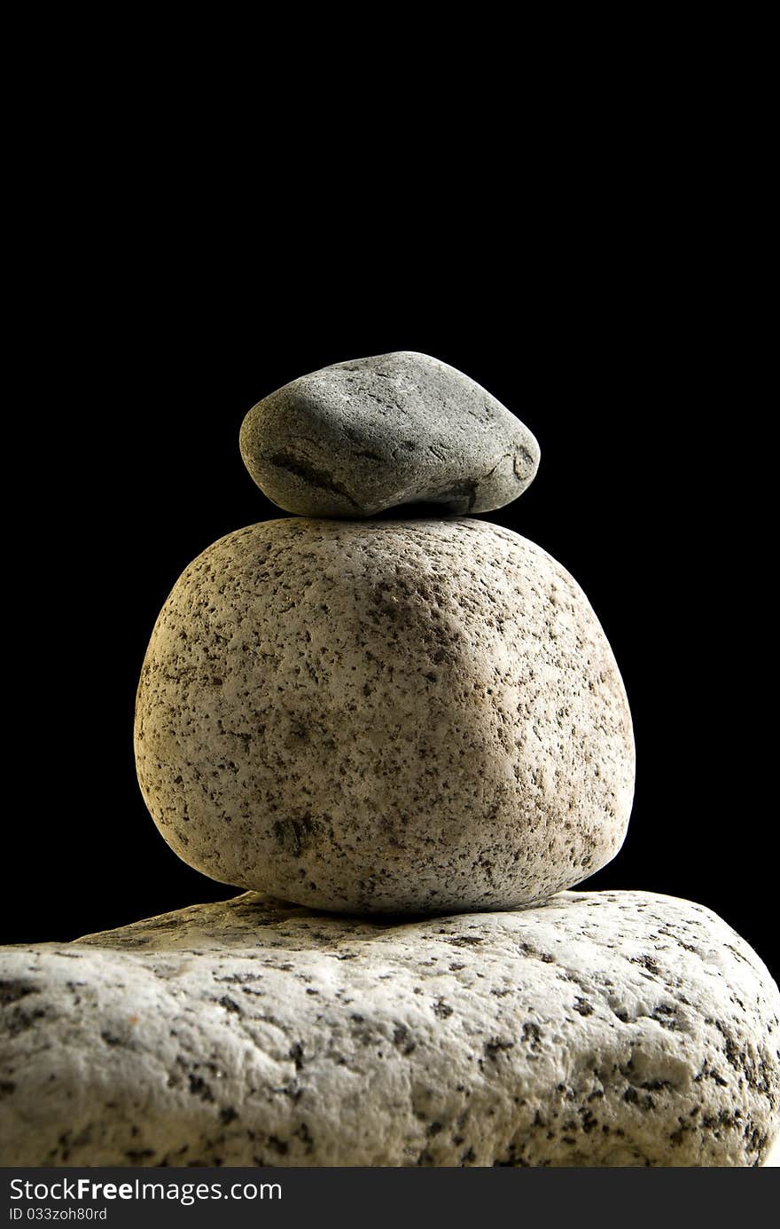 Stones in study, with neutral bottom. Stones in study, with neutral bottom