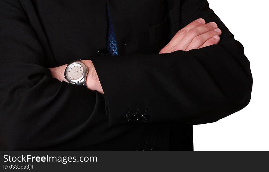 Businessman with hands crossed