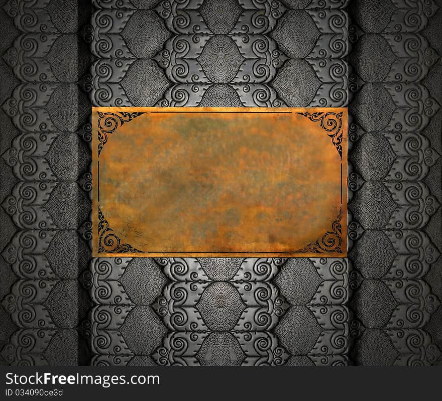 Brass Sheet OnThai Silver Pattern Texture