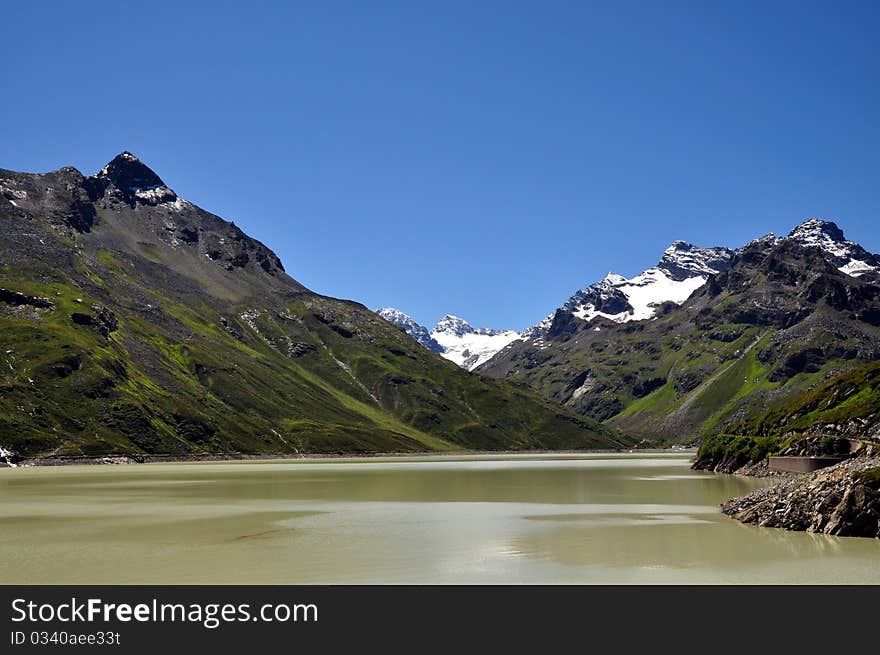 Alpine Lake In The Alps - Austria