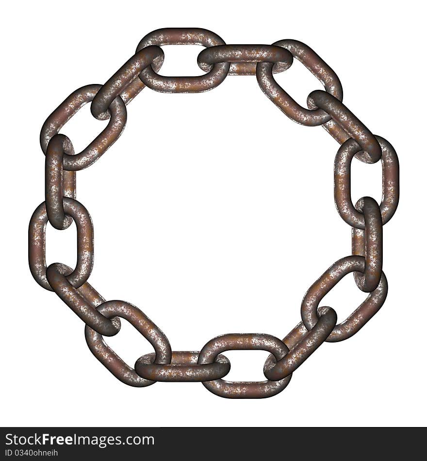 Chain - isolated illustration on white