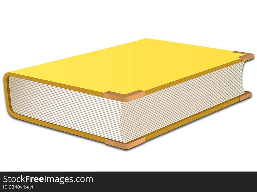 Illustration of book  on isolated background