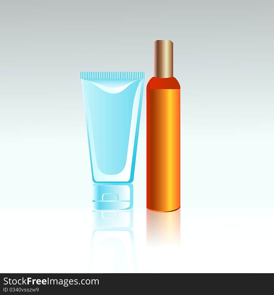 Cream Tube With Spray