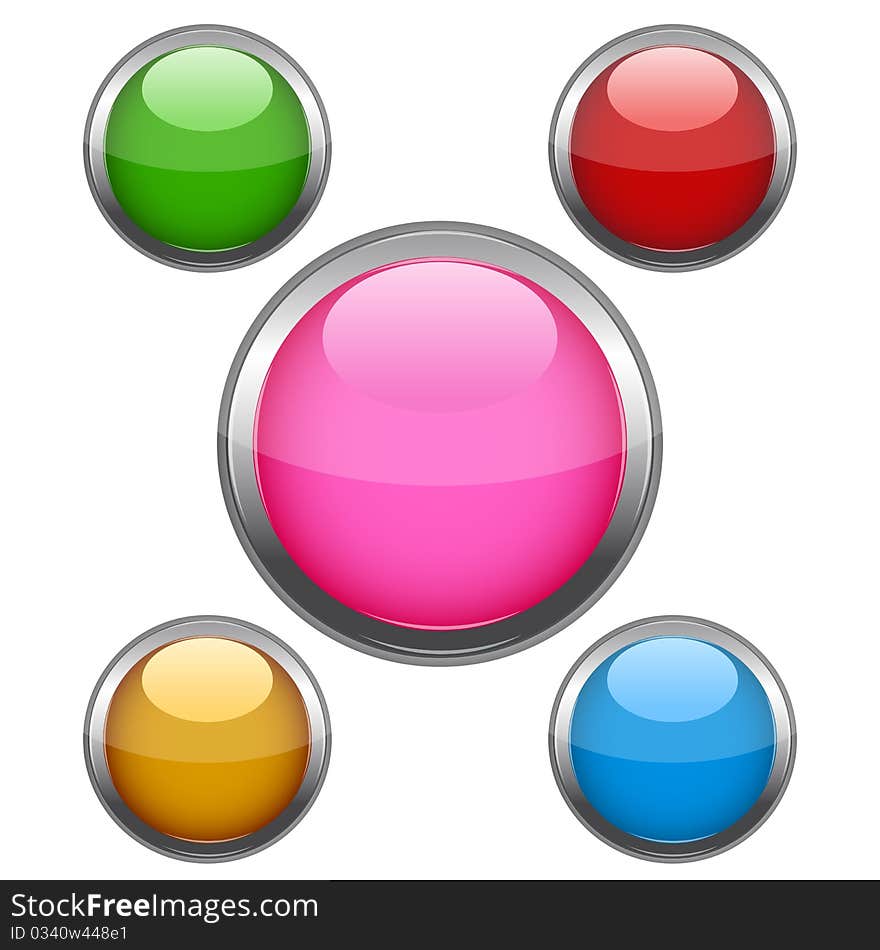 Multi colored buttons