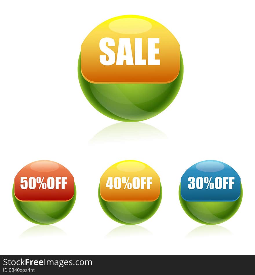 Sale And Discount Buttons