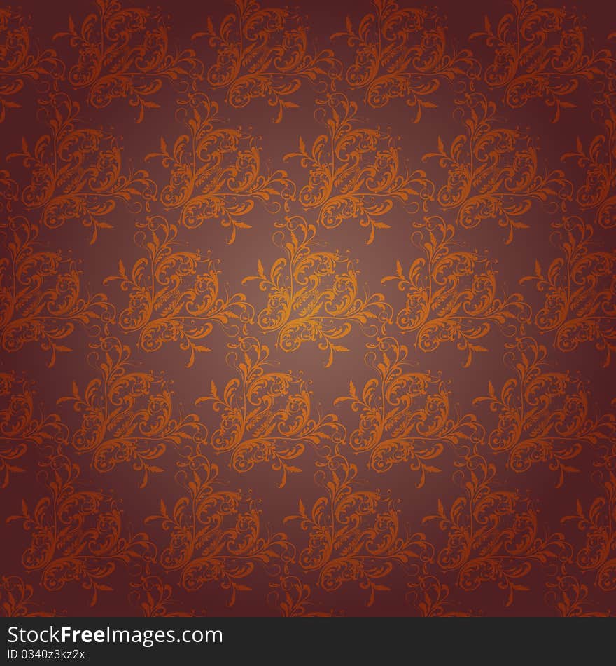 Illustration of abstract floral background