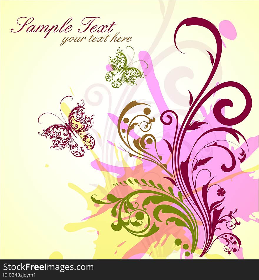 Colorful Floral Background