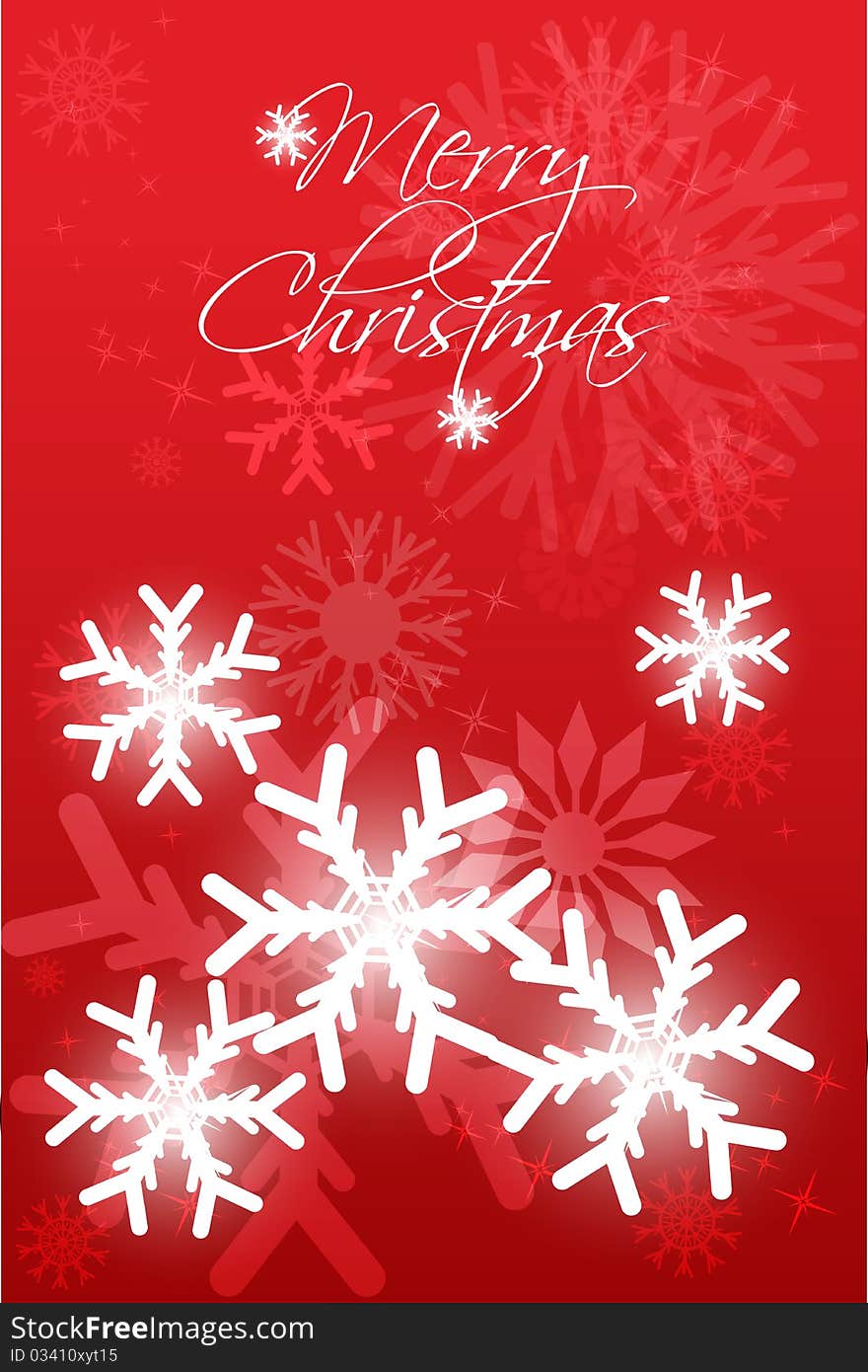 Abstract merry christmas card