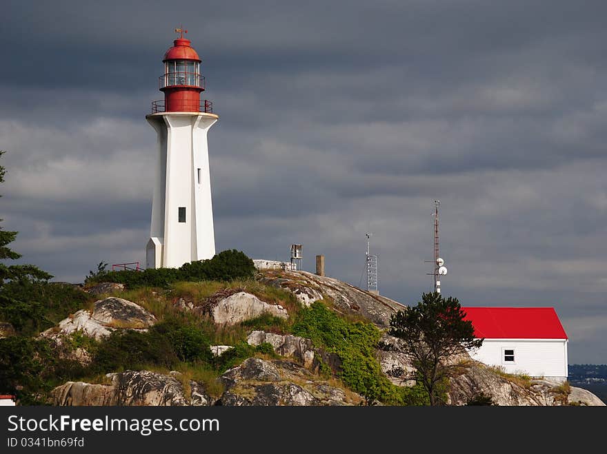 Lighthouse and Control Room in West Vancouver, BC