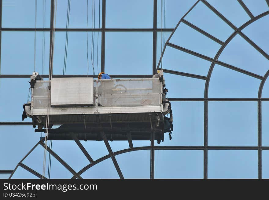 Modern Building Glass Wall Cleaning