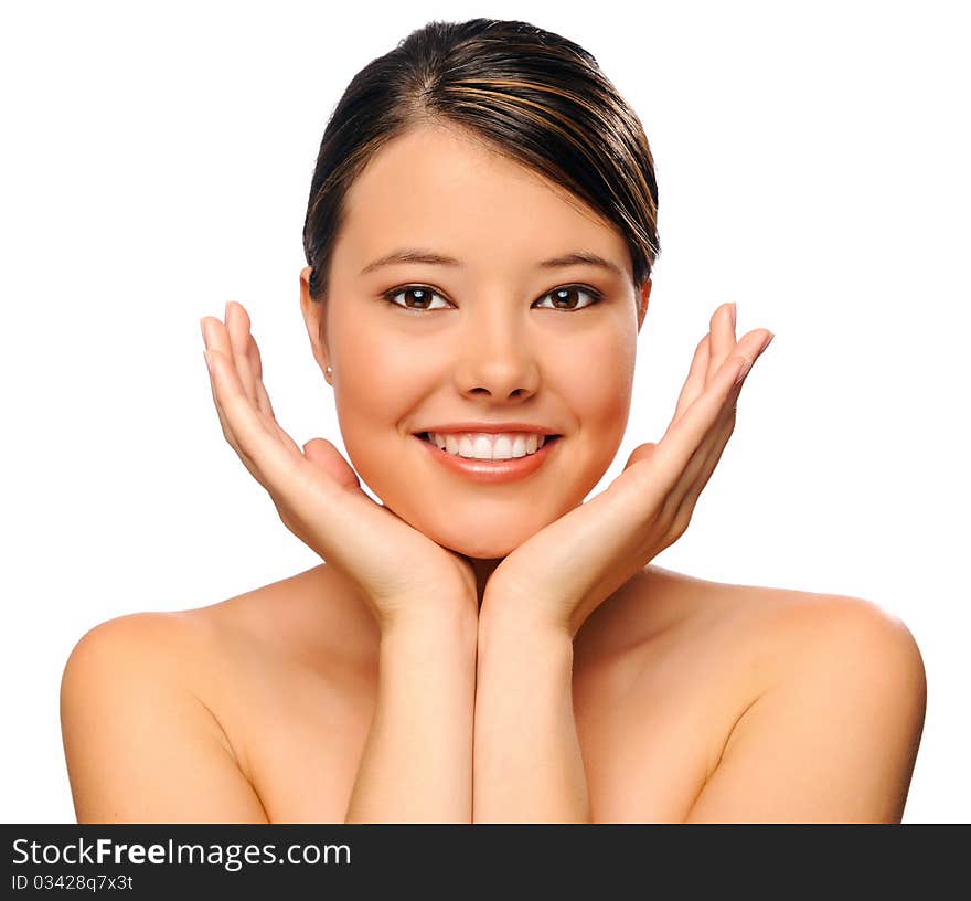 Close Up Of A Model In Studio