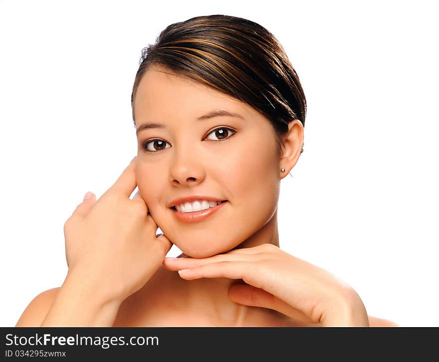 Young Model Posing In Studio