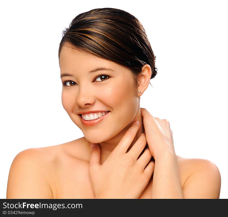 Young Model Posing In Studio