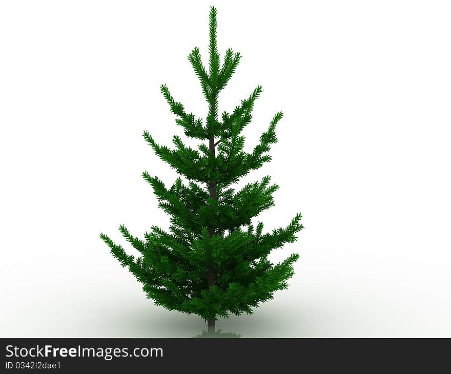 Christmas tree on a mirrored background №6. Christmas tree on a mirrored background №6