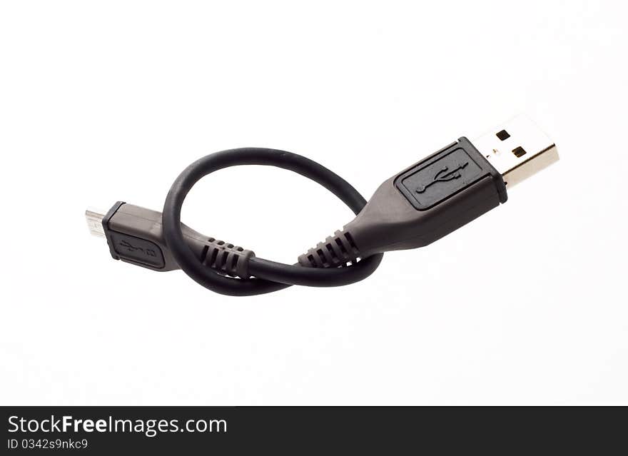 Black USB cable