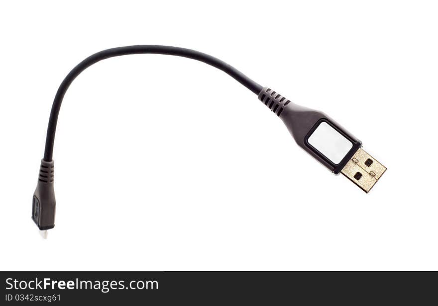 Black USB cable