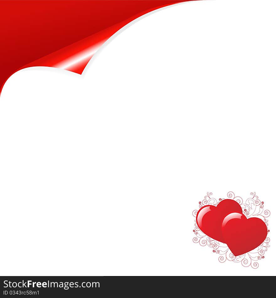 Love Background. Vector