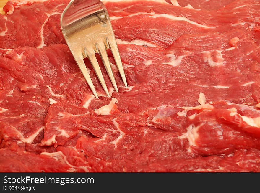 Raw meat