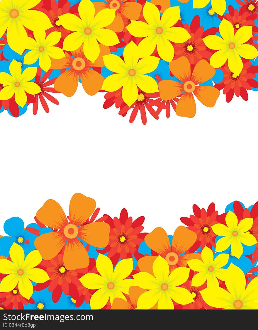 Illustration of the floral background. Illustration of the floral background