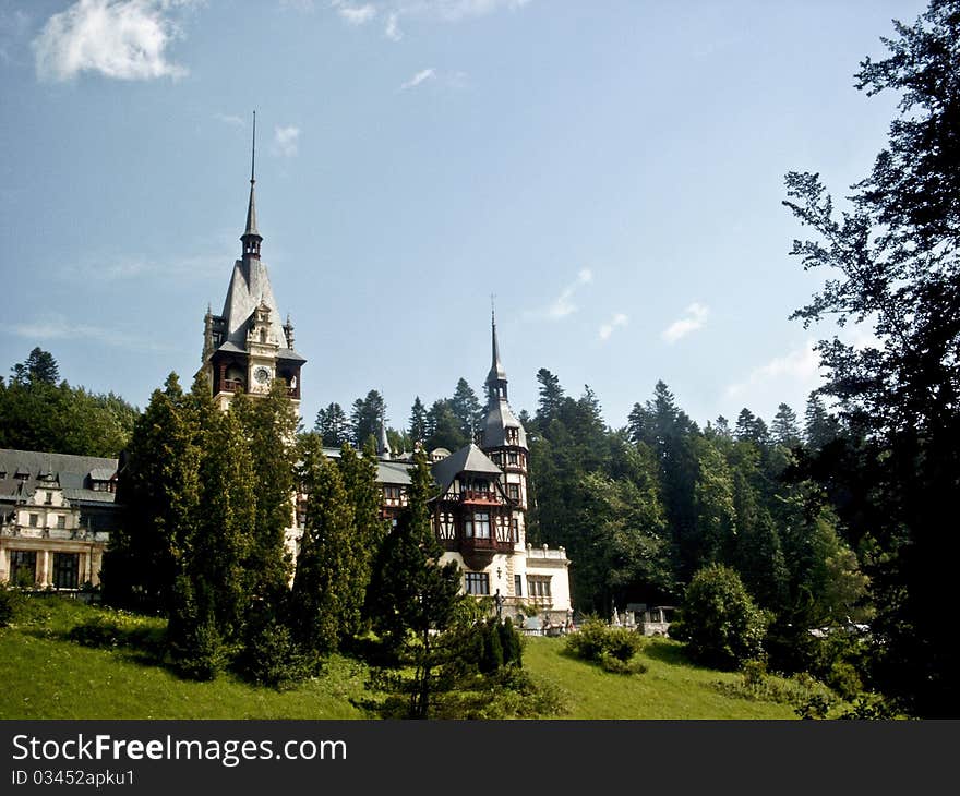 Castle from Sinaia Romania