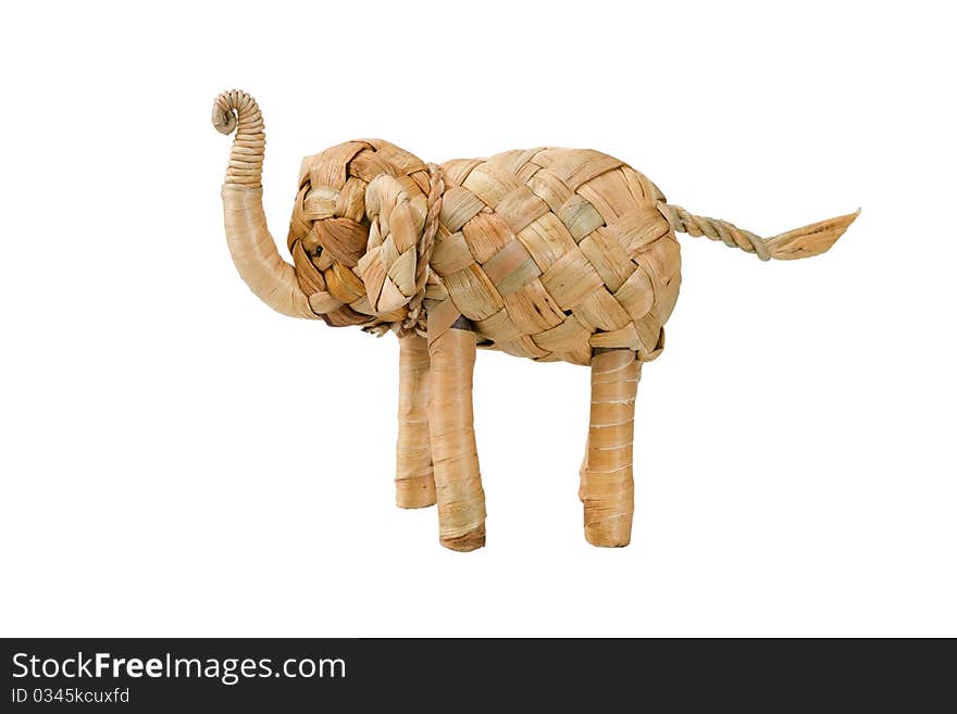 Elephant made from palm leaves