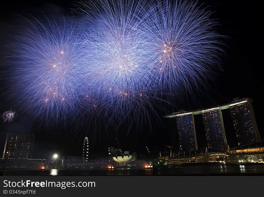 Fireworks - Singapore National Day 2010