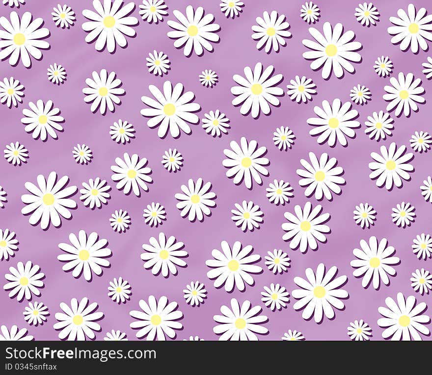 Brightly colored flowers on a white background. Brightly colored flowers on a white background