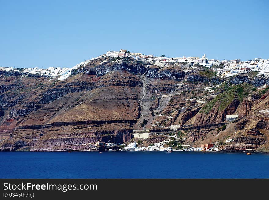 Coastline Of Santorini