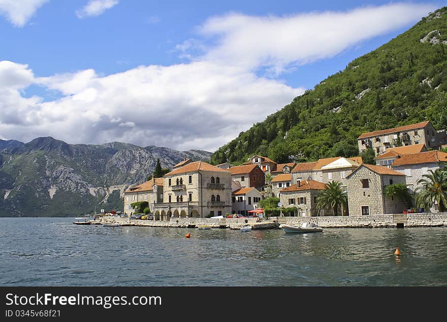 Ancient city on the sea shore