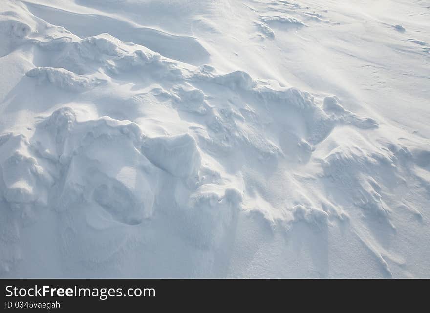 Fresh snow background. texture, close-up