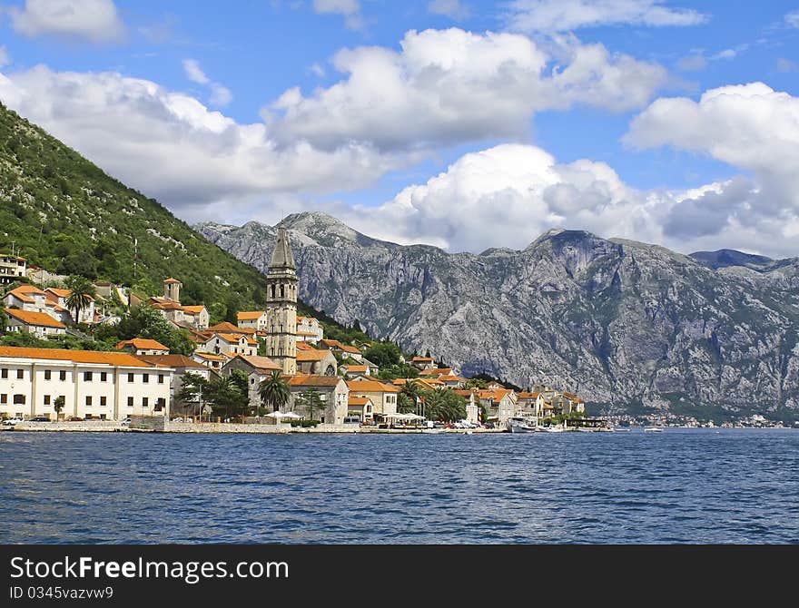 Ancient city on the sea shore