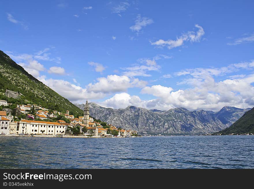 Ancient city on the sea shore