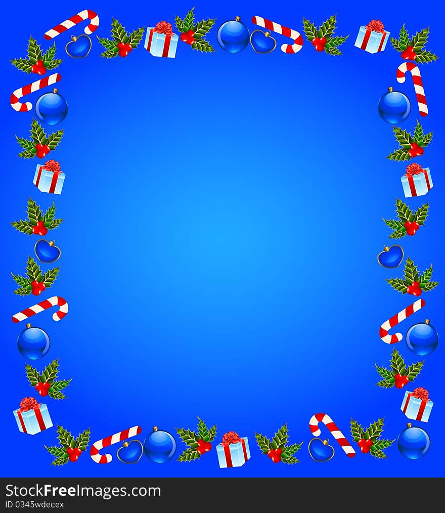 Christmas Background With Gifts