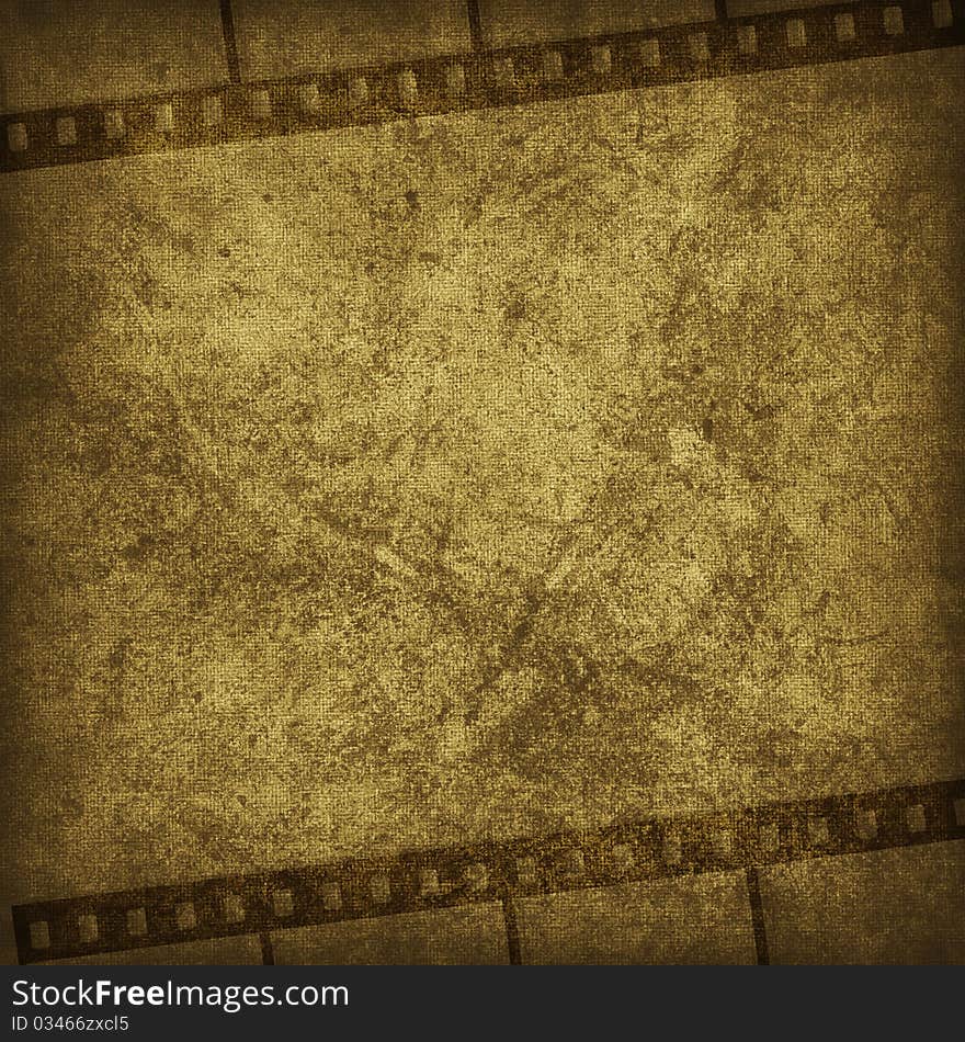 Grunge Graphic Abstr Background With Film